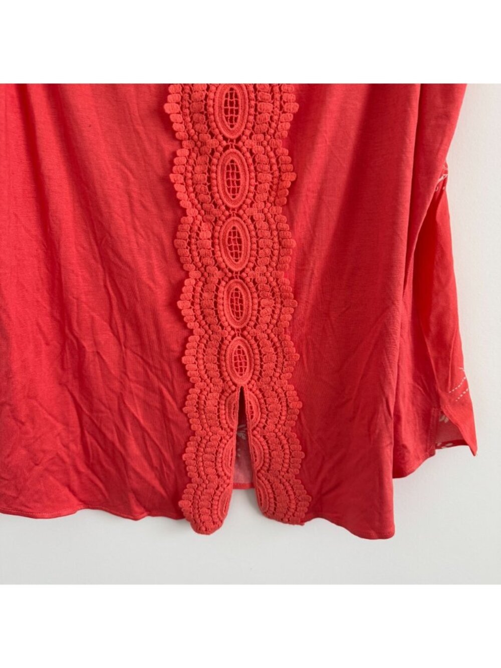 Daniel Rainn Women With Crochet Detail Sleeveless Floral Top Size XL - Picture 9 of 9